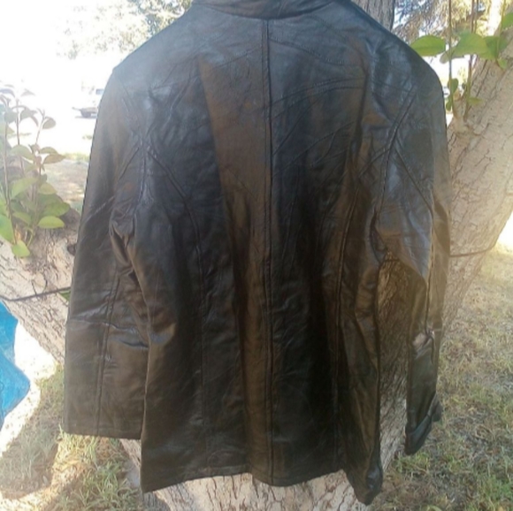 Leather Works Men's Leather Jacket Size XL - Picture 4 of 8